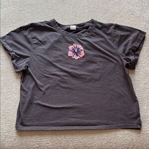 Vibe N’ Women’s Charcoal Grey Crop Top